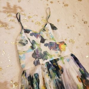 NWT Jack XS White Floral Spaghetti Strap Dress
